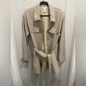 Addition Elle Beige Trench Coat with Belt